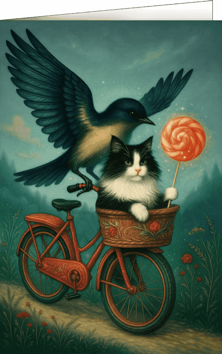 Cheese Cat Riding Free