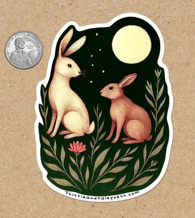 Forest Series Bunnies Sticker