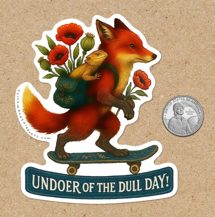 Undoer of the Dull Day Sticker