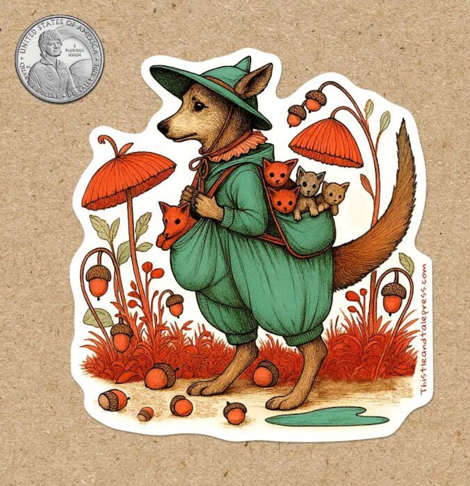 Kangaroo Nanny Sticker