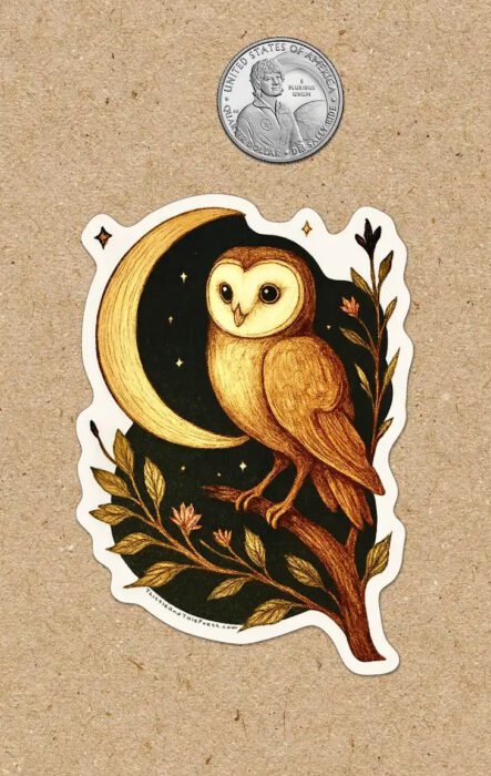 Forest Series Owl Sticker