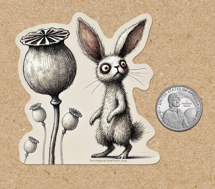 The Curious Tale of the Wily Hare Sticker