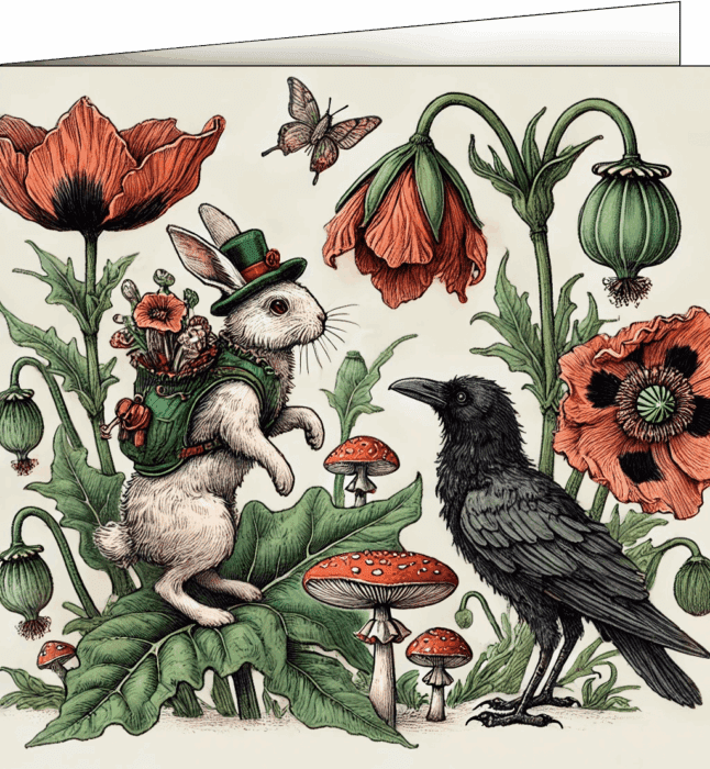 Bunny Hopper and Midgewidgen Crow Delight Together
