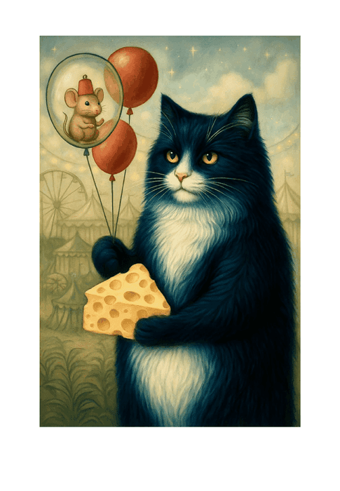 Cheese Cat up to His Shenanigans