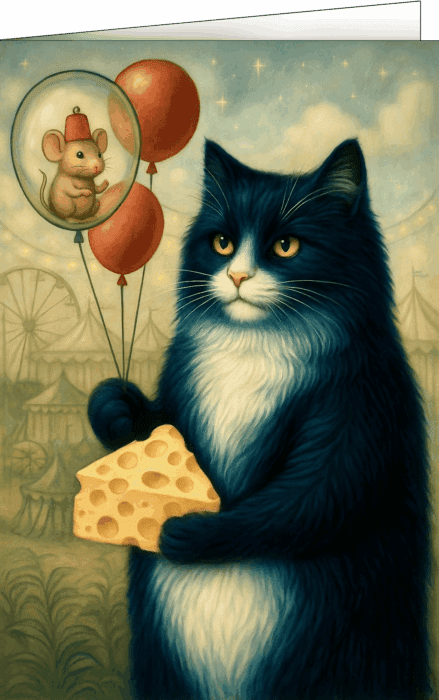 Cheese Cat up to His Shenanigans
