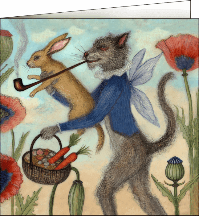 Disco Dog & Huckleberry Hare on Their Way to a Hootenanny
